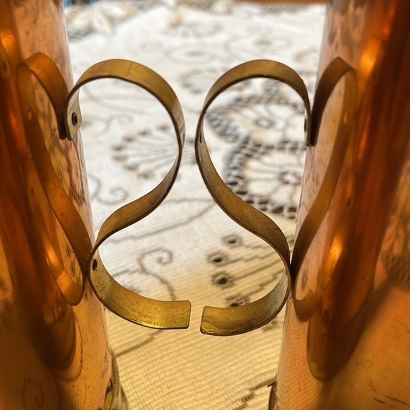 Chase USA Vintage Pair Copper and Brass Arched Back and S Shape Handles - Picture 5 of 11